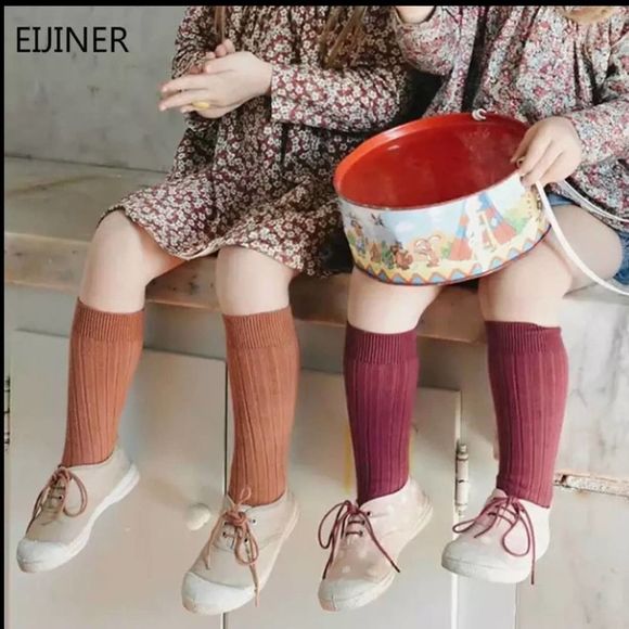 New Baby cotton knee high socks pink 1-3 years - Picture 3 of 7